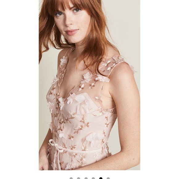 Marchesa Notte 3D flower dress - Picture 7 of 12